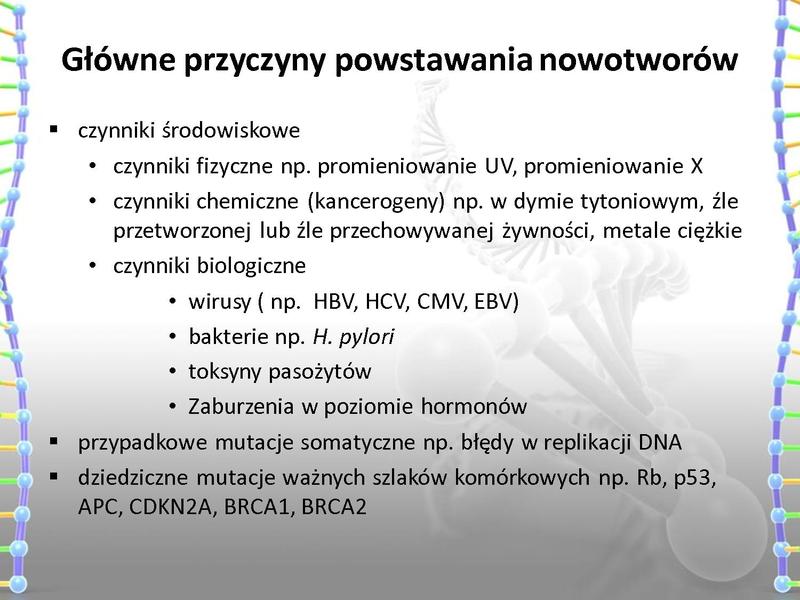 Plik:Rola mutacji w procesie nowotworzenia oraz w leczeniu nowotworów.pdf
